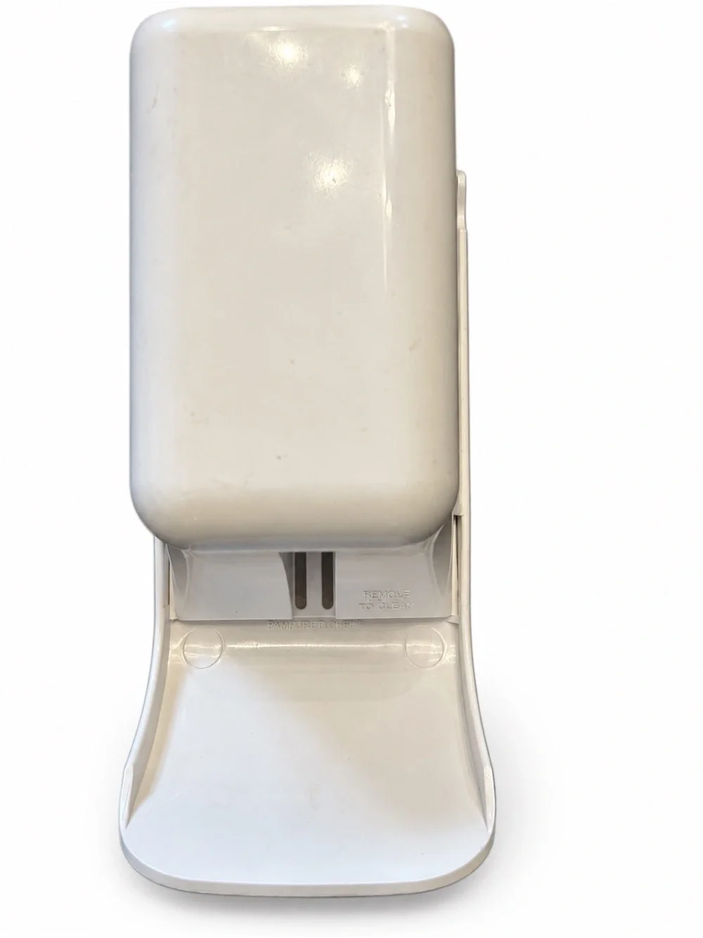 The Pampered Chef White Adjustable Measuring cup Dry Measure 1/4 to 1 cup